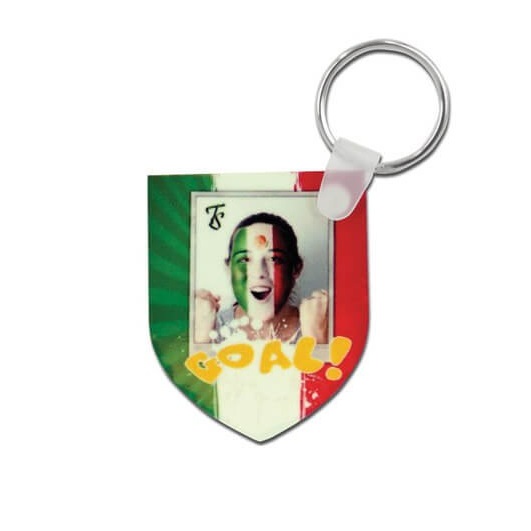 Shield-shaped MDF Keychain for Sublimation and Engraving